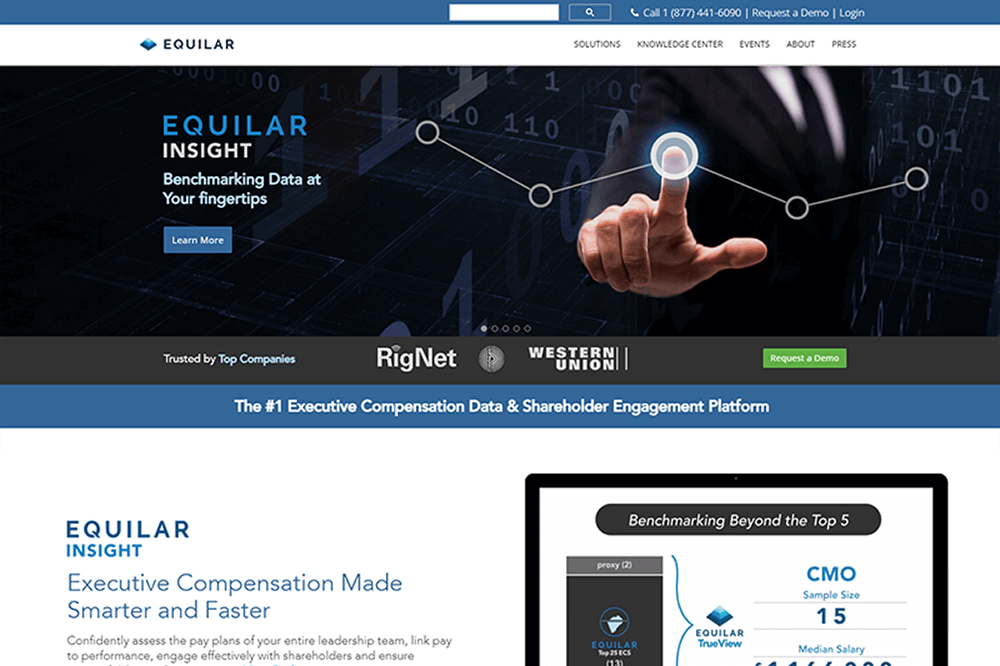screenshot for equilar.com