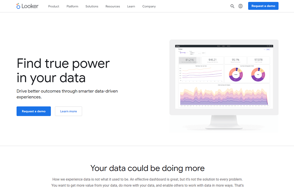screenshot for looker.com